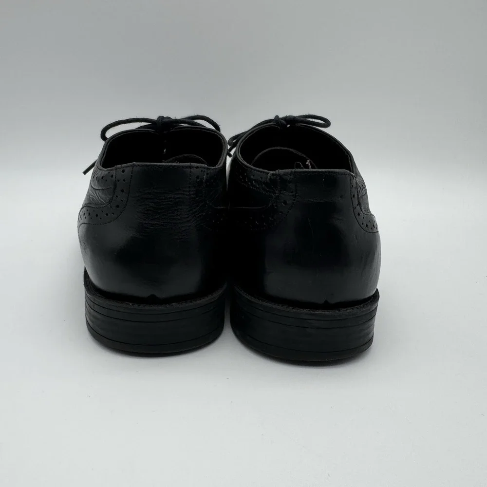 Men's Studio Belvedere Ryan Men's Size 11D Black Leather Lace Up Oxford Shoes